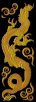 K054 Hokusai Dragon Gold right
